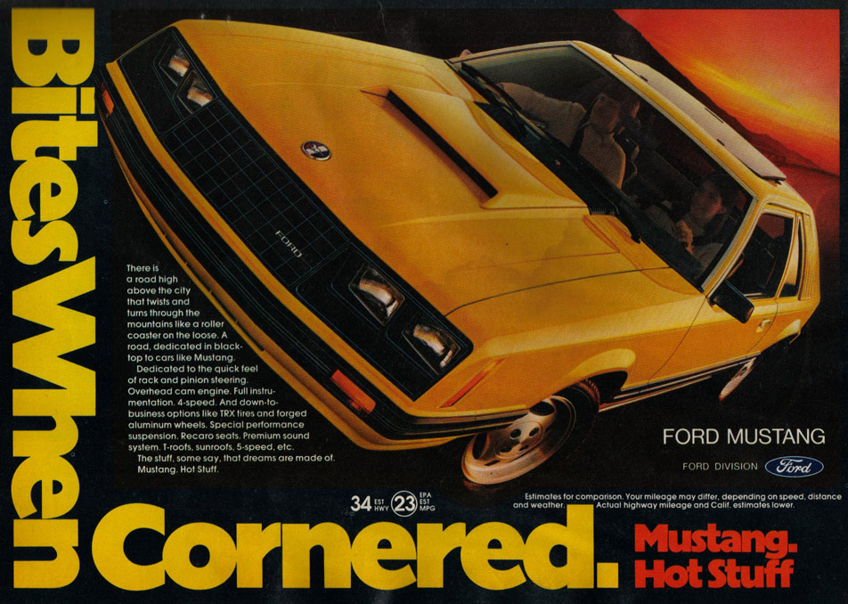 1981 Ford Mustang Advertising